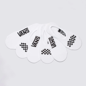 MEIA VANS CLASSIC CANOODLE (3 PARES) WHITE BLACK