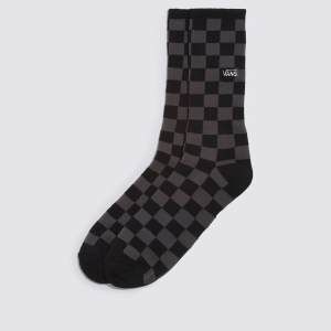 MEIA VANS CHECKERBOARD CREW II BLACK CHARCOAL