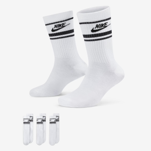 MEIA NIKE EVERYDAY ESSENTIALS (3 PARES) UNISSEX WHITE BLACK