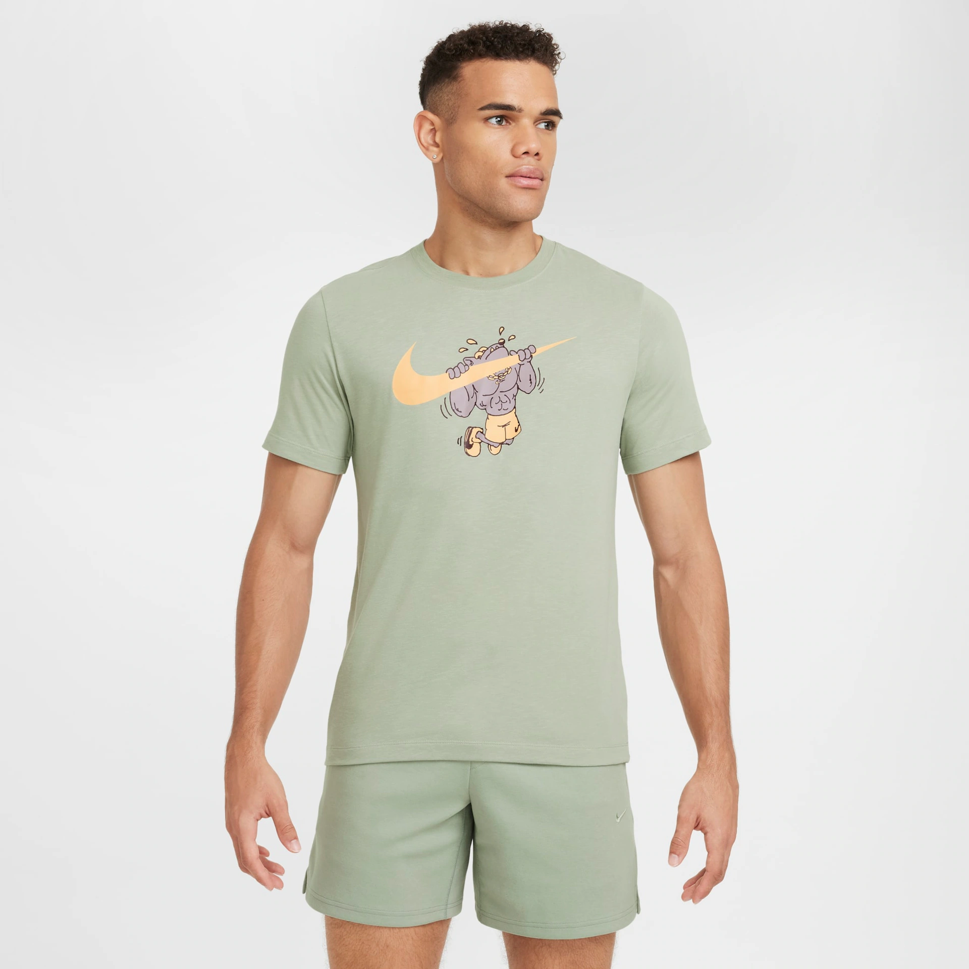 CAMISETA NIKE DRI-FIT SLUB ANIME VERDE