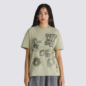 CAMISETA VANS MIXED MESSAGES - GREEN