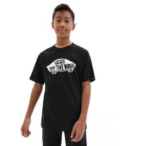 CAMISETA VANS STYLE 76 JUVENIL BLACK WHITE