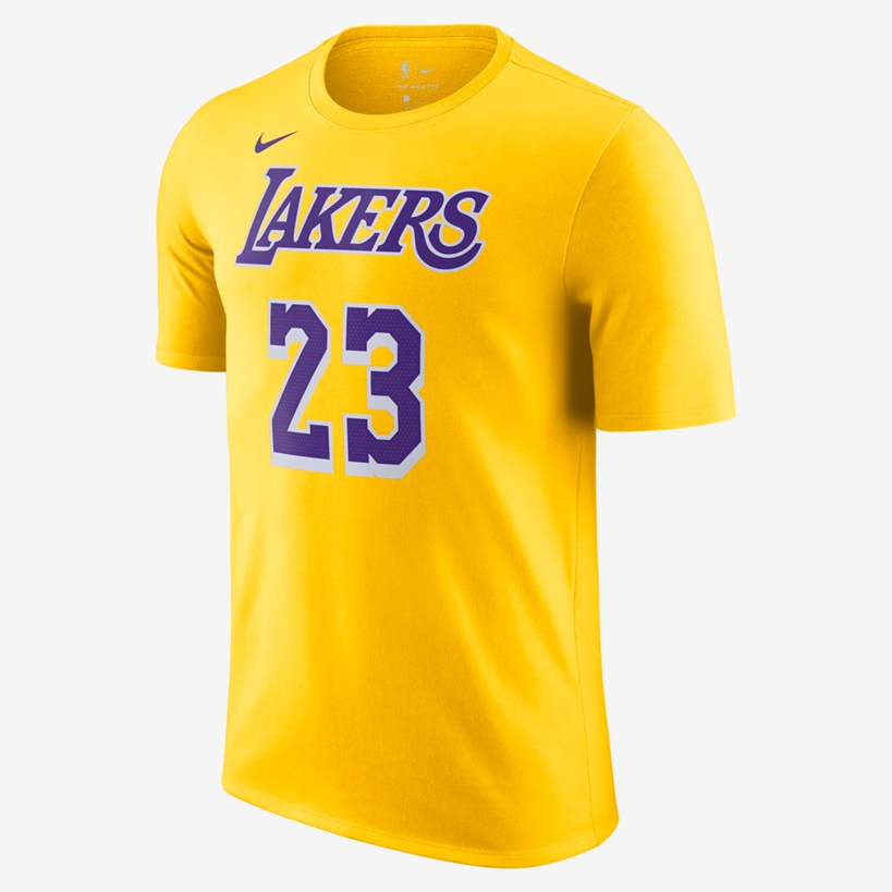 CAMISETA NIKE LAKERS LEBRON JAMES - AMARELA