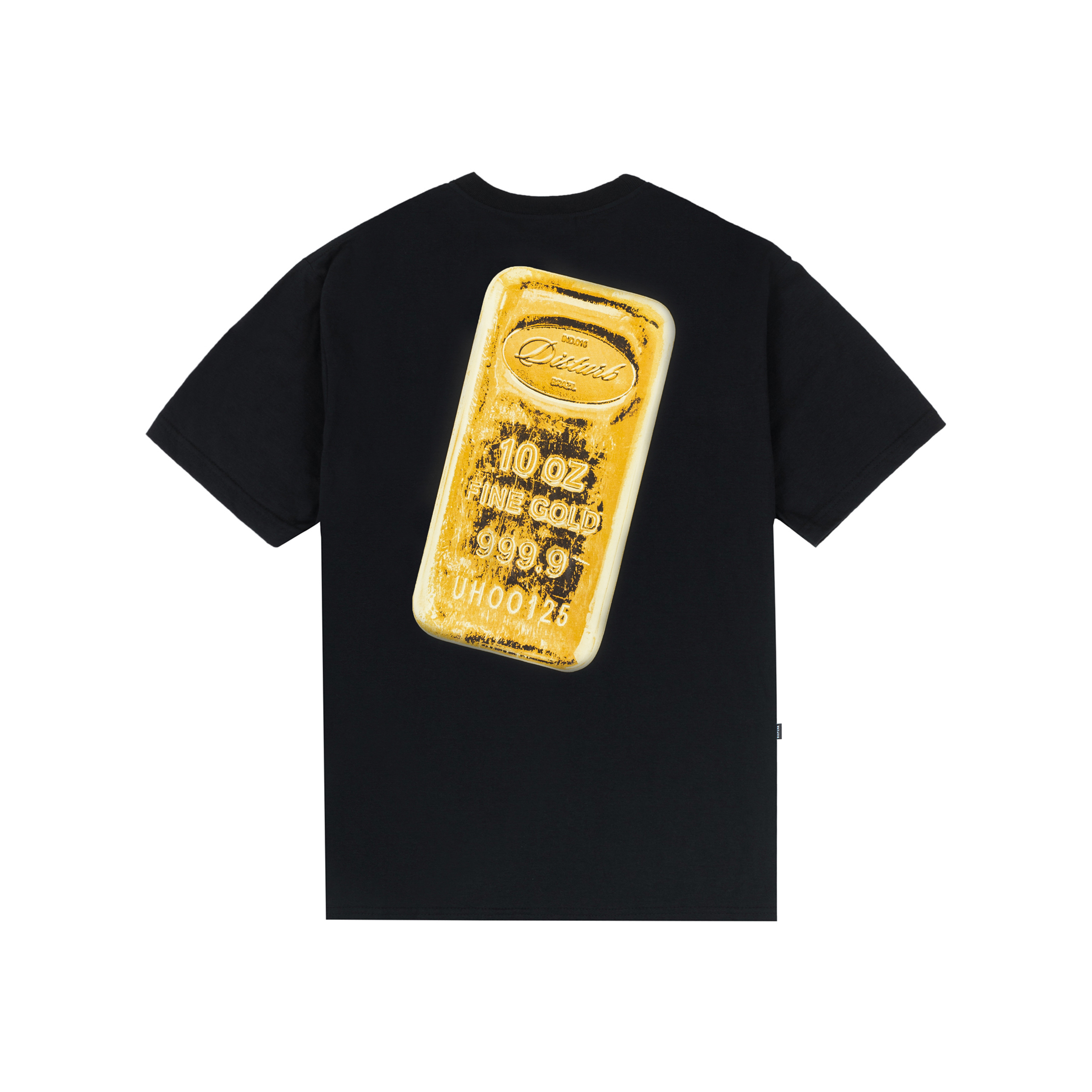 CAMISETA DISTURB GOLDBAR - BLACK