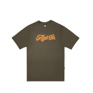 CAMISETA HIGH SCRIPT OLIVE GREEN
