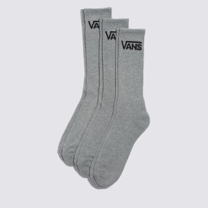 MEIA VANS CLASS CREW (3 PARES) CINZA