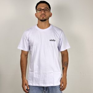 CAMISETA SODIO LOGO 3D - BRANCO