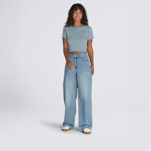 CALÇA VANS SIRELLE DISTRESSED PUDDLE SS STONE WASH BLUE