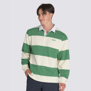 POLO VANS WARD STRIPE RUGBY KNIT LS - FAIRWAY