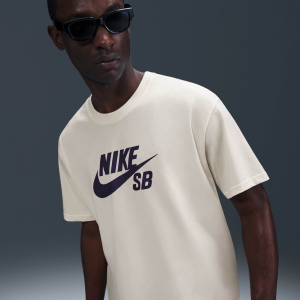 CAMISETA NIKE SB LOGO OFFWHITE/PURPLE