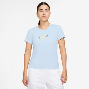 CAMISETA NIKE SPORTSWEAR CHILL KNIT FEMININO "BLUE"