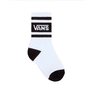 MEIA VANS INFANTIL DRO V CREW "WHITE/BLACK"