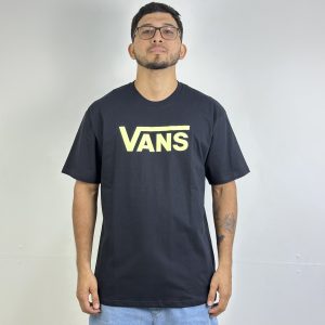 CAMISETA VANS CLASSIC - BLACK SHADOW LIME