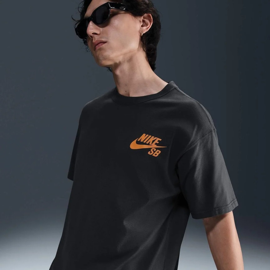 CAMISETA NIKE SB ICON LOGO ORANGE - CHUMBO