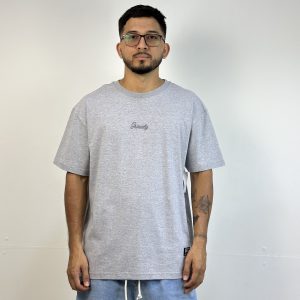 CAMISETA GRIZZLY MINI SCRIPT TEE HEATHER GREY