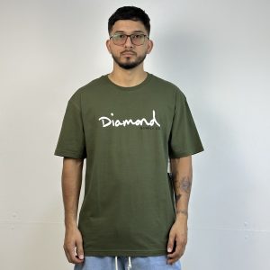 CAMISETA DIAMOND OG SCRIPT GREEN