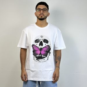 CAMISETA DISORDER BUTTERFLY SKUUL WHITE