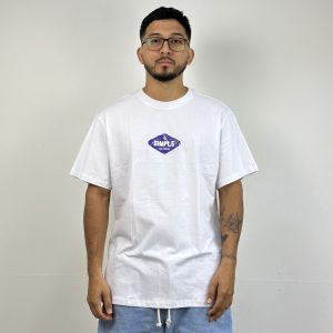 CAMISETA SIMPLE SKATEBOARD BRANCO