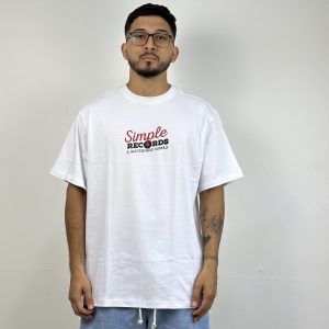 CAMISETA SIMPLE RECORDS BRANCO