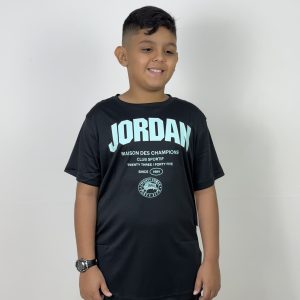 CAMISETA JORDAN CHAMPIONS JUVENIL BLACK
