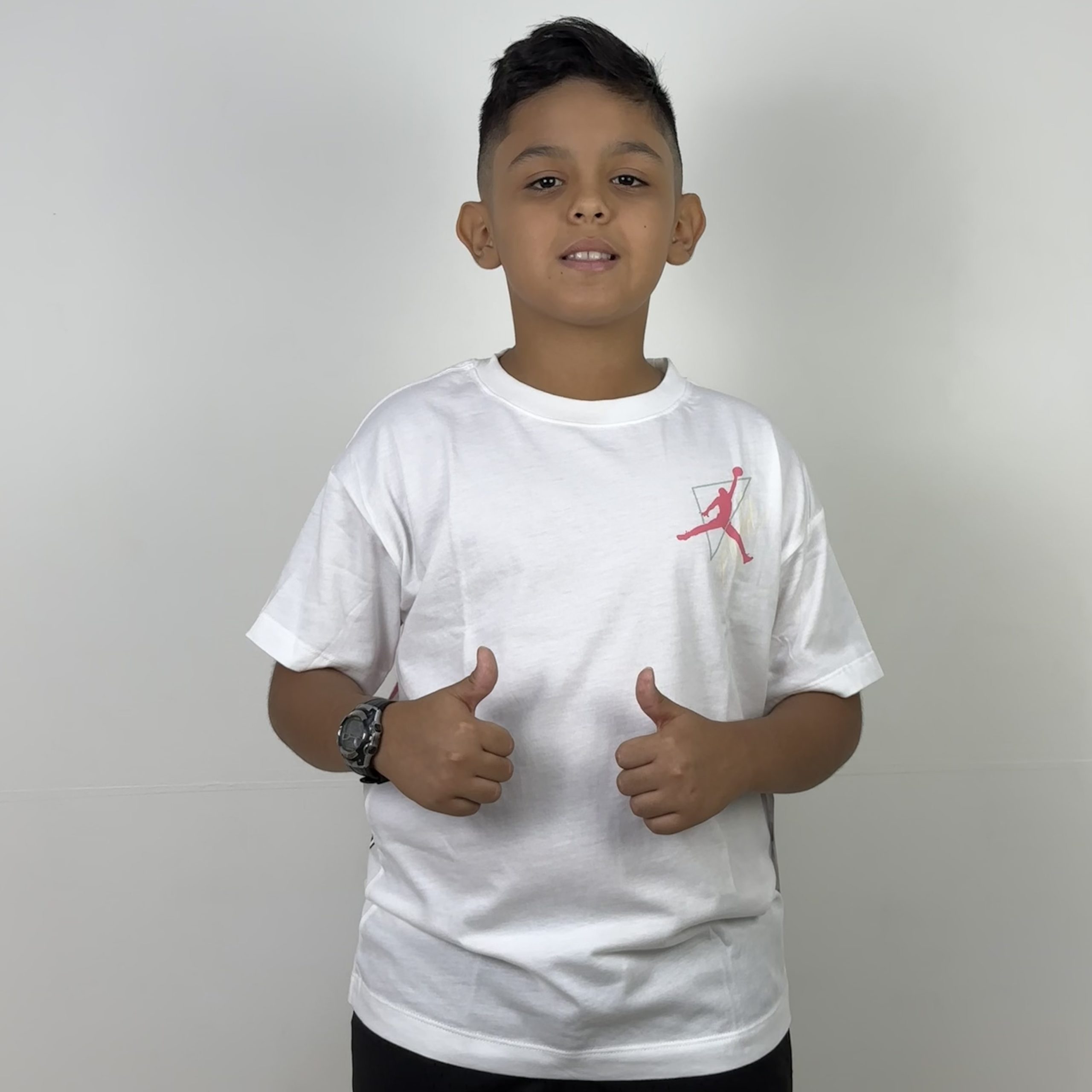 CAMISETA JORDAN JUMPMAN TK FIGTH OFF/WHITE JUVENIL