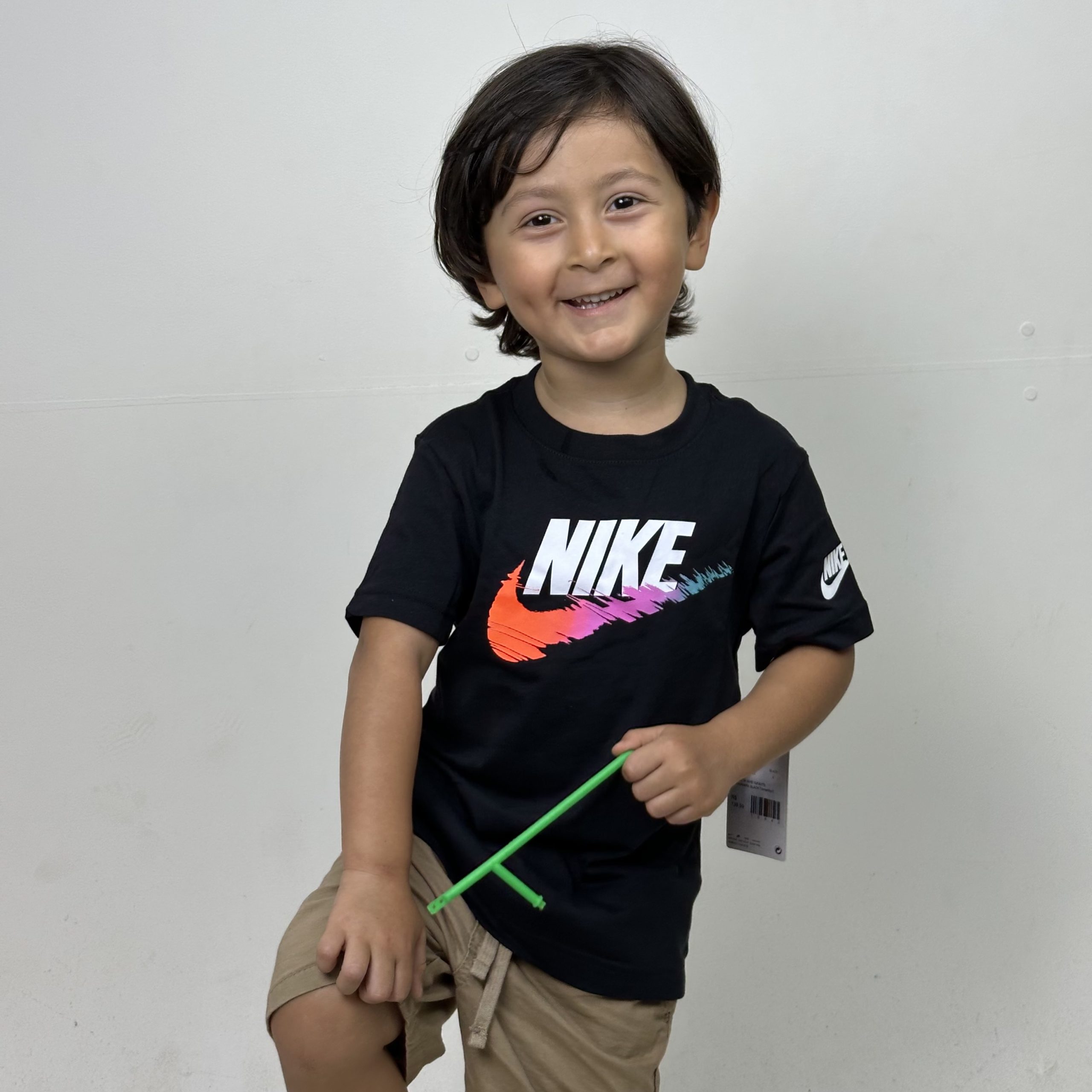 CAMISETA NIKE INFANTIL BRANDMARK BLACK