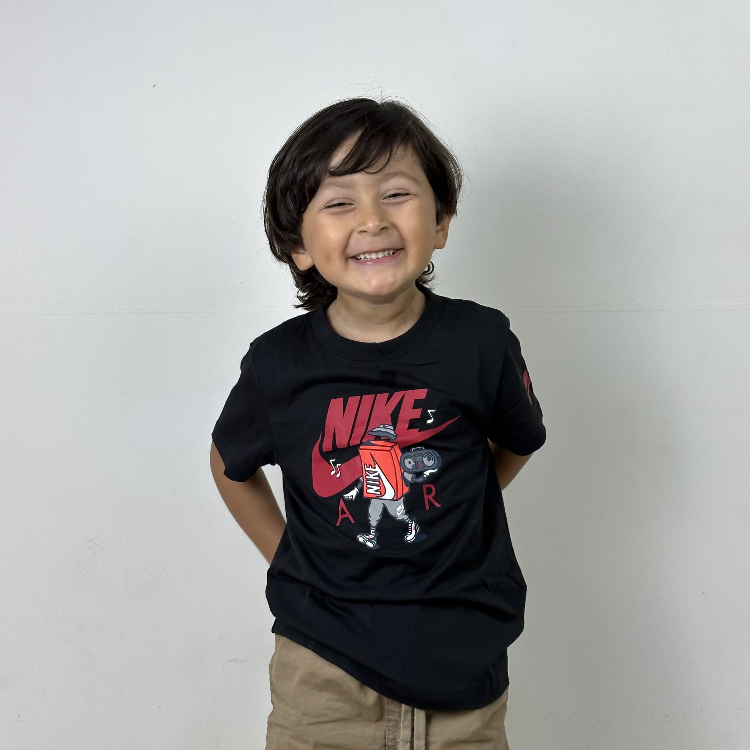 CAMISETA NIKE AIR BOXY BLACK INFANTIL