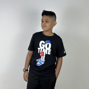 CAMISETA NIKE INFANTIL GO TIME BLACK
