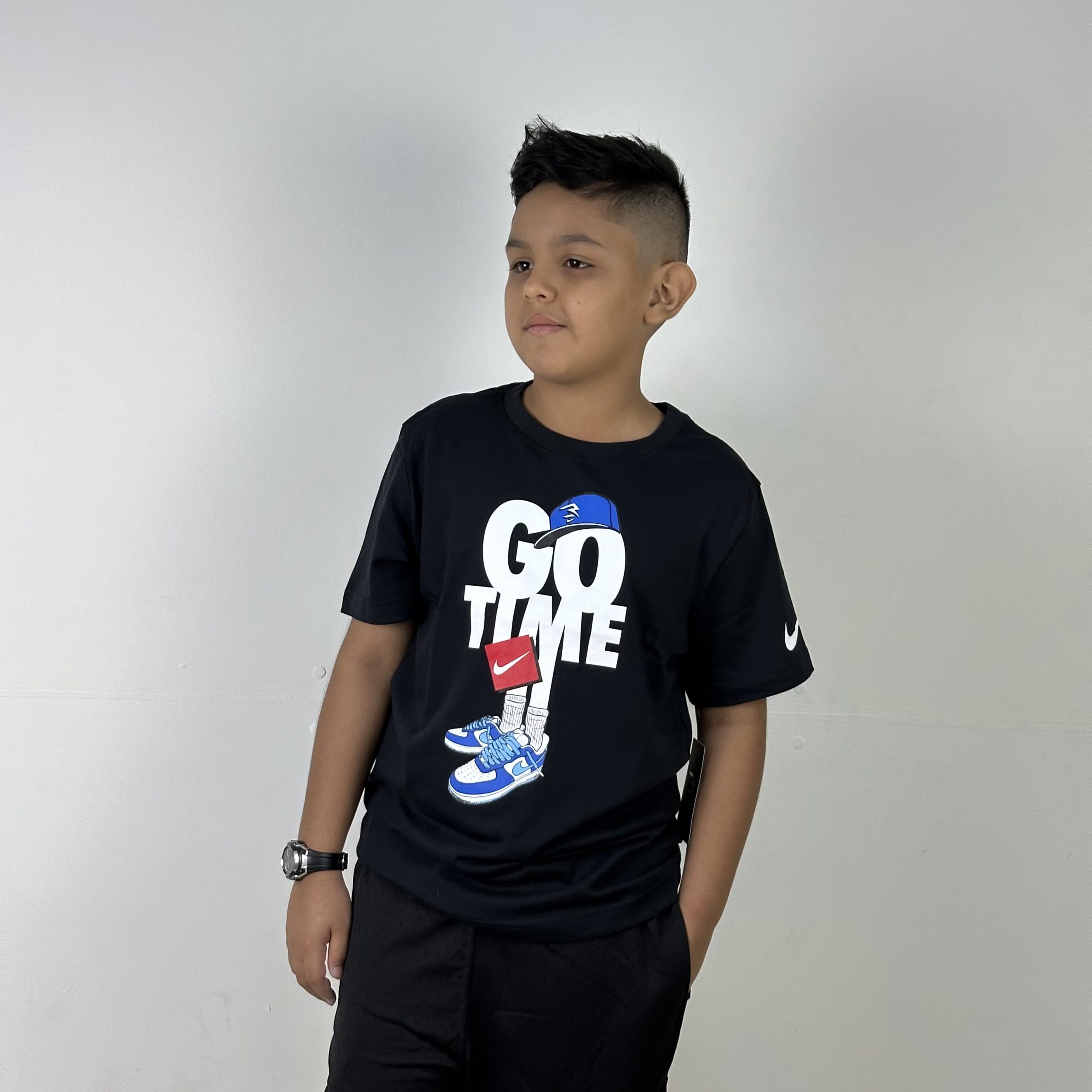 CAMISETA NIKE INFANTIL GO TIME BLACK