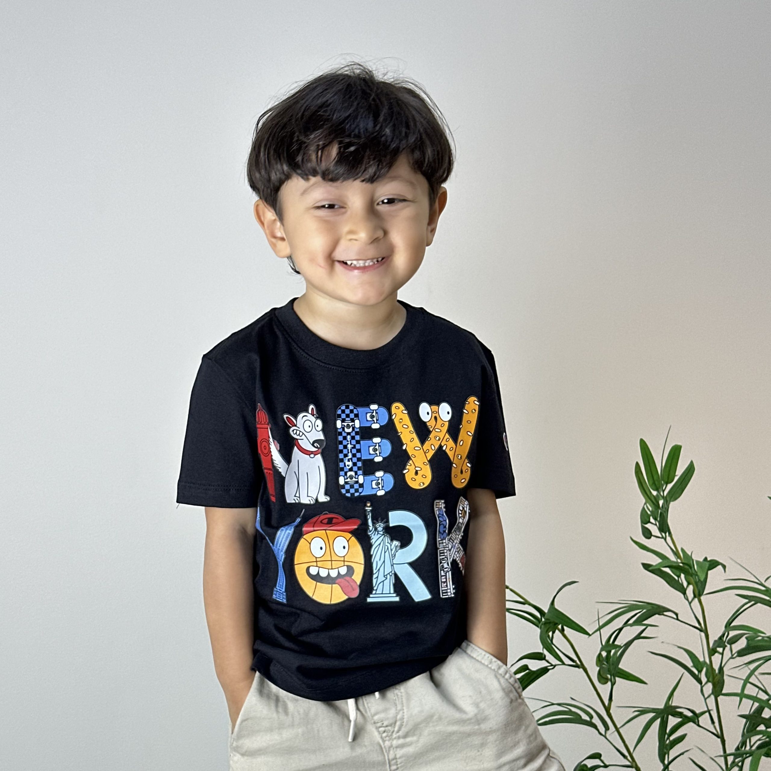 CAMISETA CHAMPION KIDS NEW YORK - BLACK
