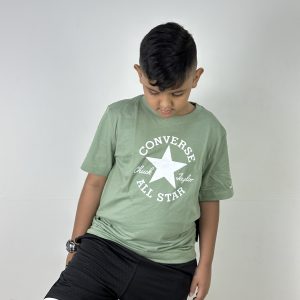 CAMISETA CONVERSE CHUCK PATCH VERDE JUVENIL