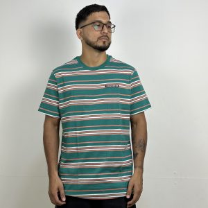 CAMISETA CONVERSE LISTRADA STANDARD FIT GREEN ENVY