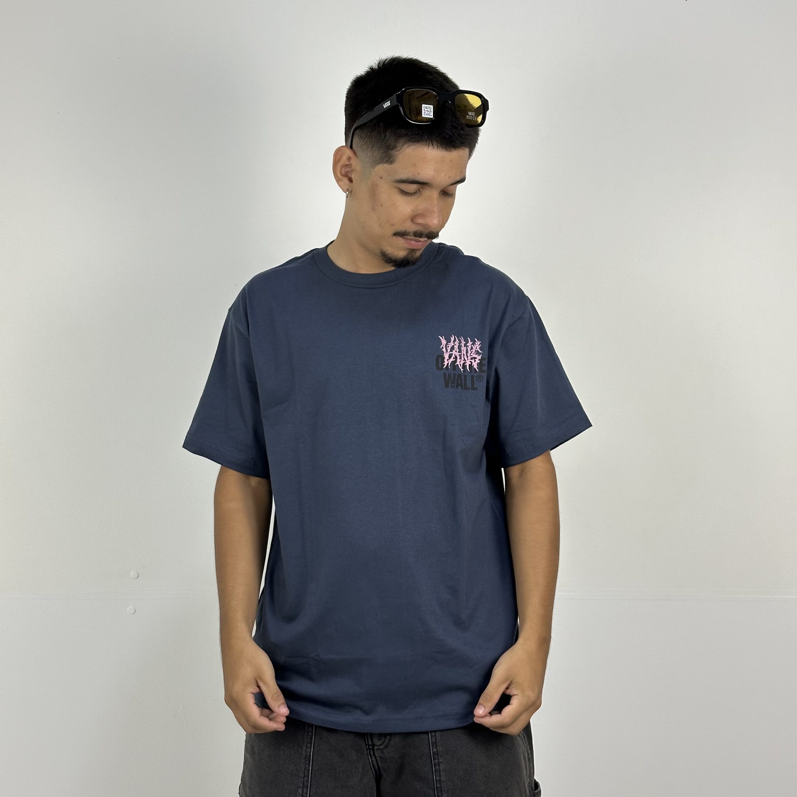 CAMISETA VANS WALL METAL NAVY