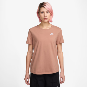 CAMISETA NIKE SPORTSWEAR CLUB ESSENCIAL ROSE FEMININA