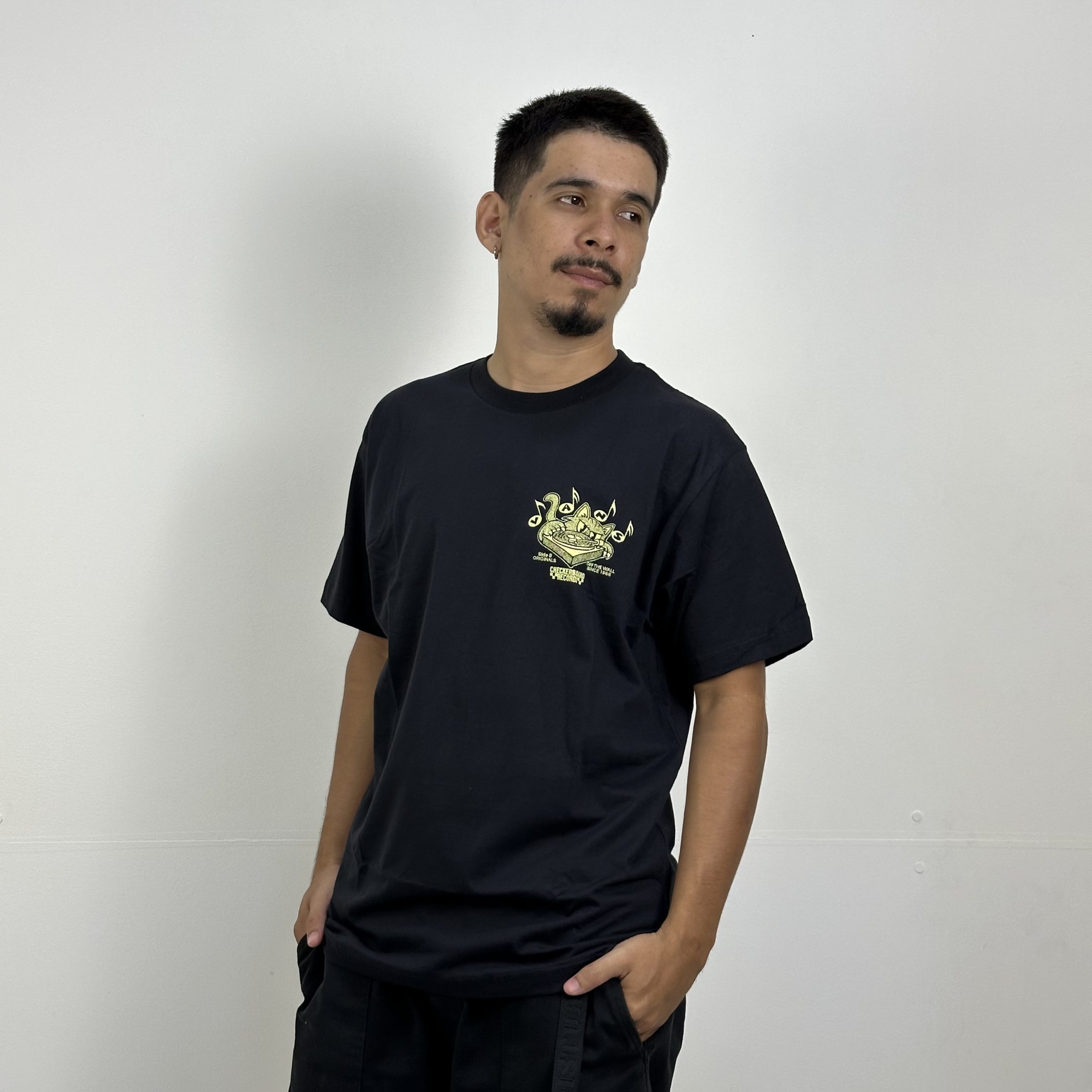 CAMISETA VANS SCRATCHED RECORDS BLACK